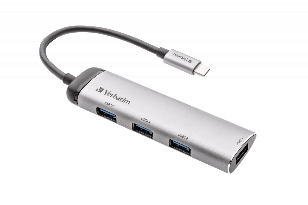 Многопортовый разветвитель Verbatim USB-C 4x USB 3.2 GEN 1