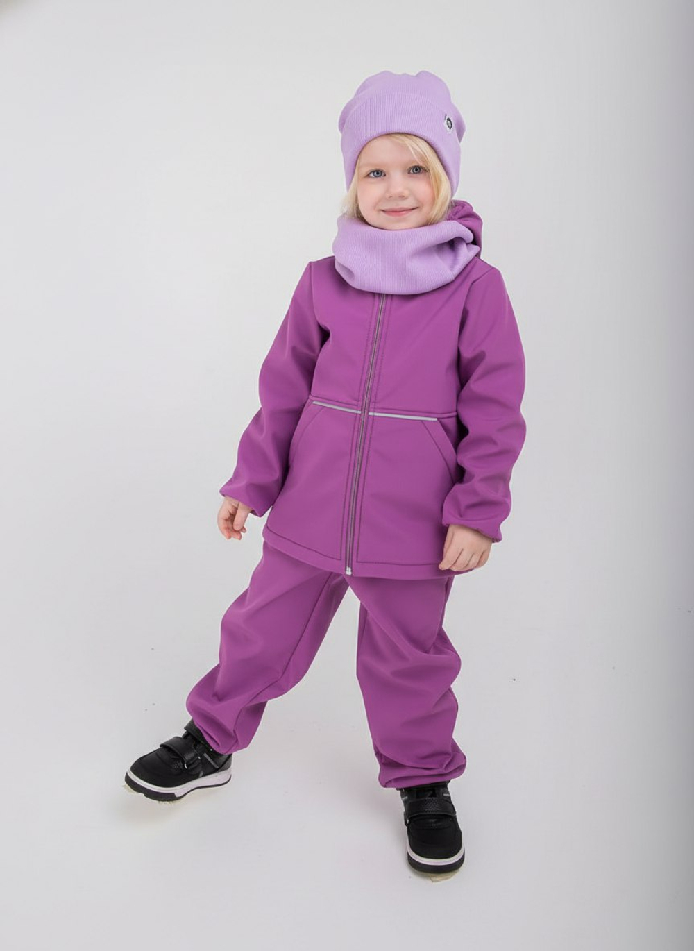 Костюм из софтшелла "Сливовый"
