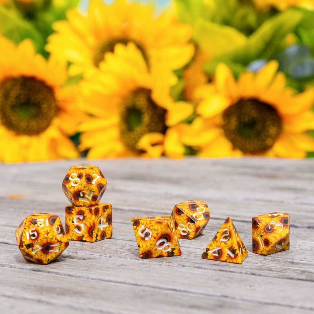 Full Art Dice Set: Sunflower
