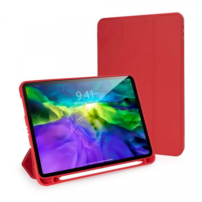 Чехол книжка Gurdini Milano для iPad 10.9"/iPad 11" с отсеком для стилуса (pen slot) (Красный)