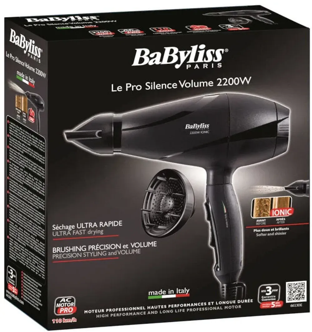 Фен BaByliss Pro Silence Volume 2200 6613DE - 7