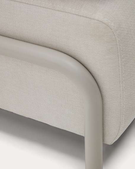 Модуль трехместного дивана Compo, бежевая синель, серый металл