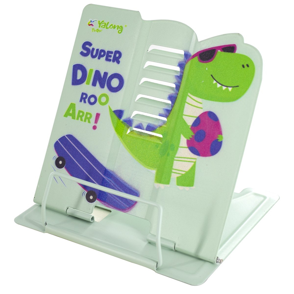 Подставка для книг Yalong, 155х155 мм, регулируемый угол наклона, металл, цвета ассорти, с рисунком