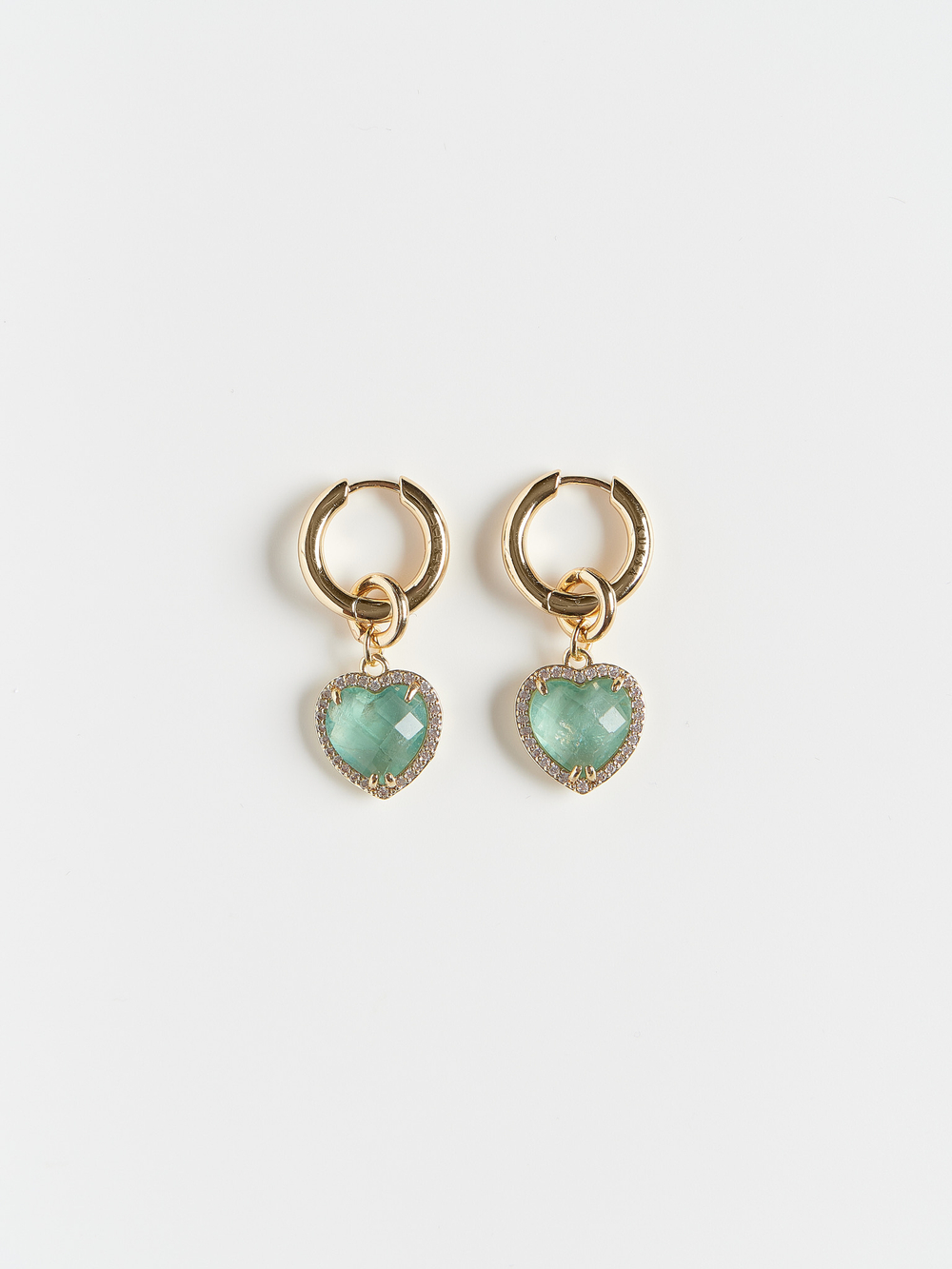 Серьги "Whale Royal Love" gold с авантюрином