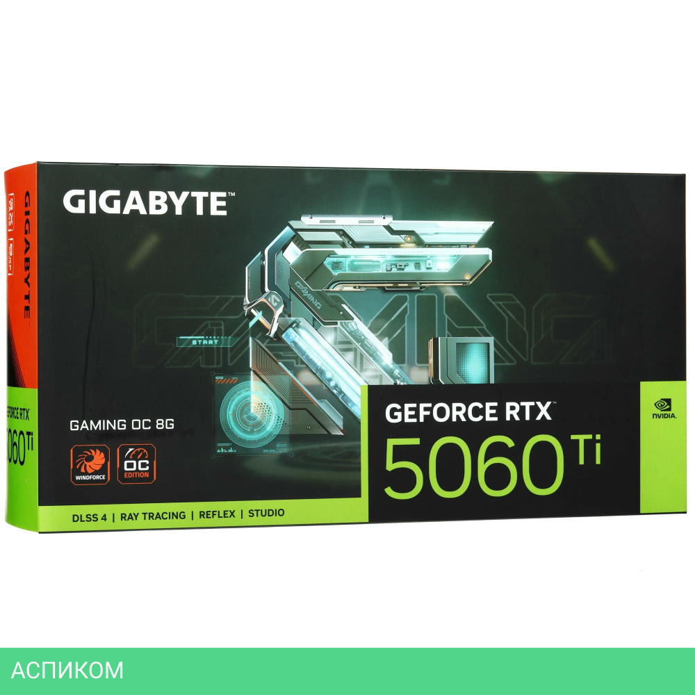 Видеокарта Gigabyte GeForce RTX 5060 Ti Gaming OC 8G GDDR7 (GV-N506TGAMING OC-8GD)