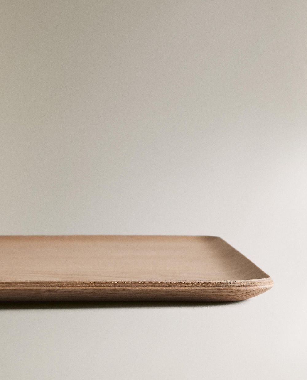 Zara Home Поднос из дерева, цвет бежевый, 46 см