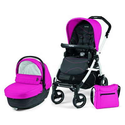 Детская коляска Peg-Perego Book 51 XL Modular 2 в 1 (розовый/черный)