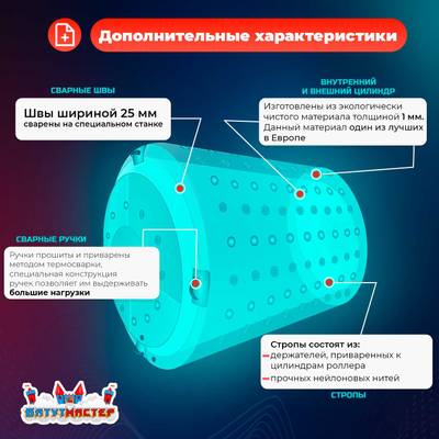 Роллер-аттракцион «Забава», ПВХ, трёхместный, 2,4×2,2×2,2 м