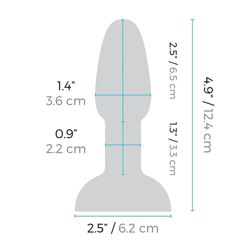 Фиолетовая анальная премиум-пробка с римминг эффектом b-Vibe Rimming Petite BV-006-PUR