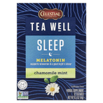 Celestial Seasonings, Tea Well, для сна, ромашка и мята, без кофеина, 12 чайных пакетиков, 14 г (0,5 унции)