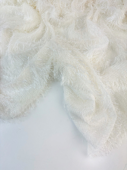 ТЕПЛЫЙ БЕЛЫЙ - Паутинка-травка (1417 Маша) (к0 незначительно испачкан)