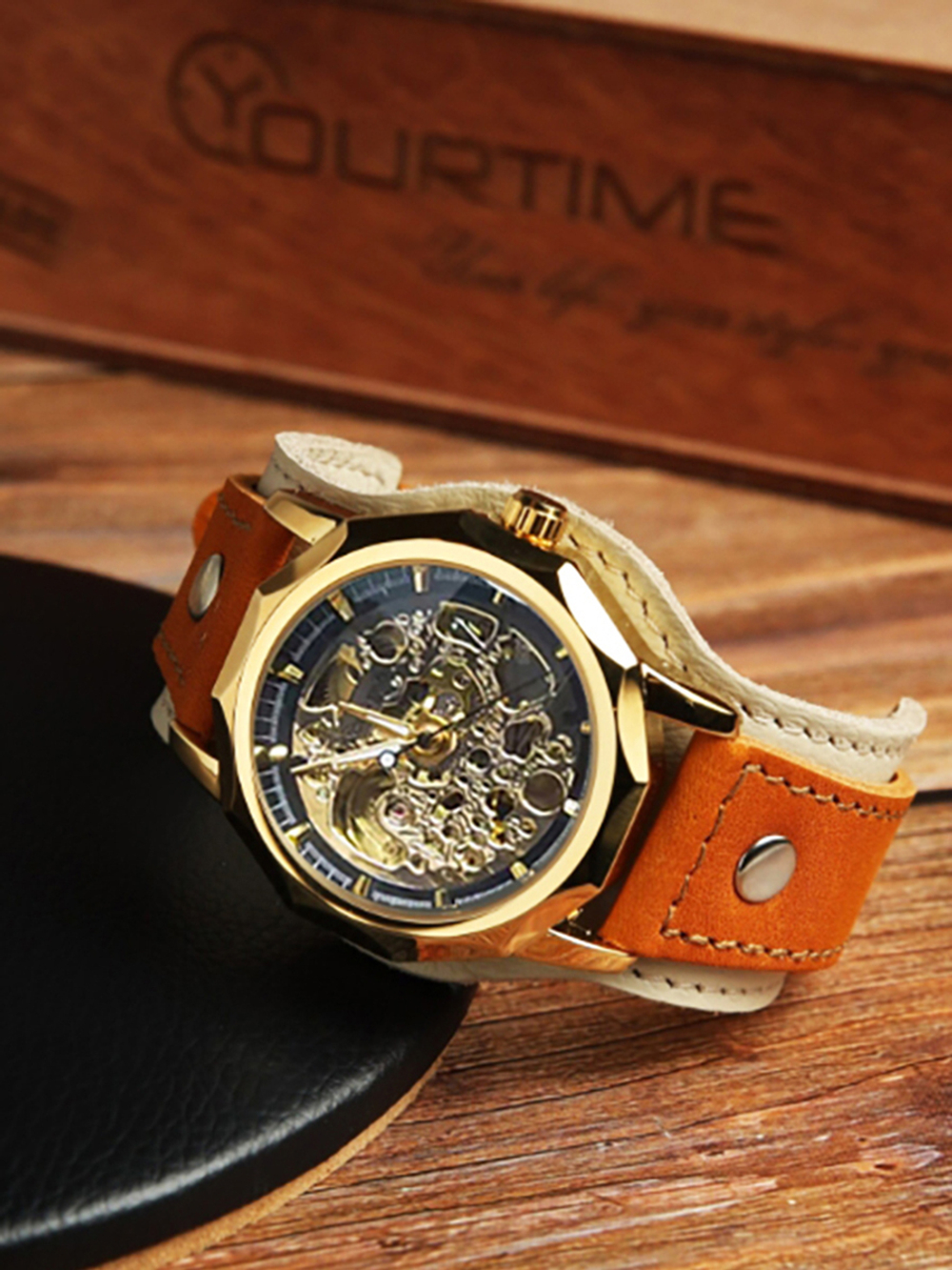 Часы скелетоны женские механические Desire YOURTIME