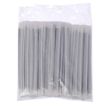 Трубочки для коктейля с изгибом черные 5*240 мм в индивидуальной упаковке, 50шт