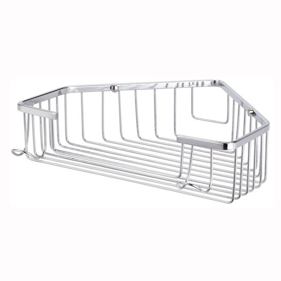 Полка угловая 24,5х23,5х6,5 см. Besser BS 8509C из нержавеющей стали с хромированным покрытием