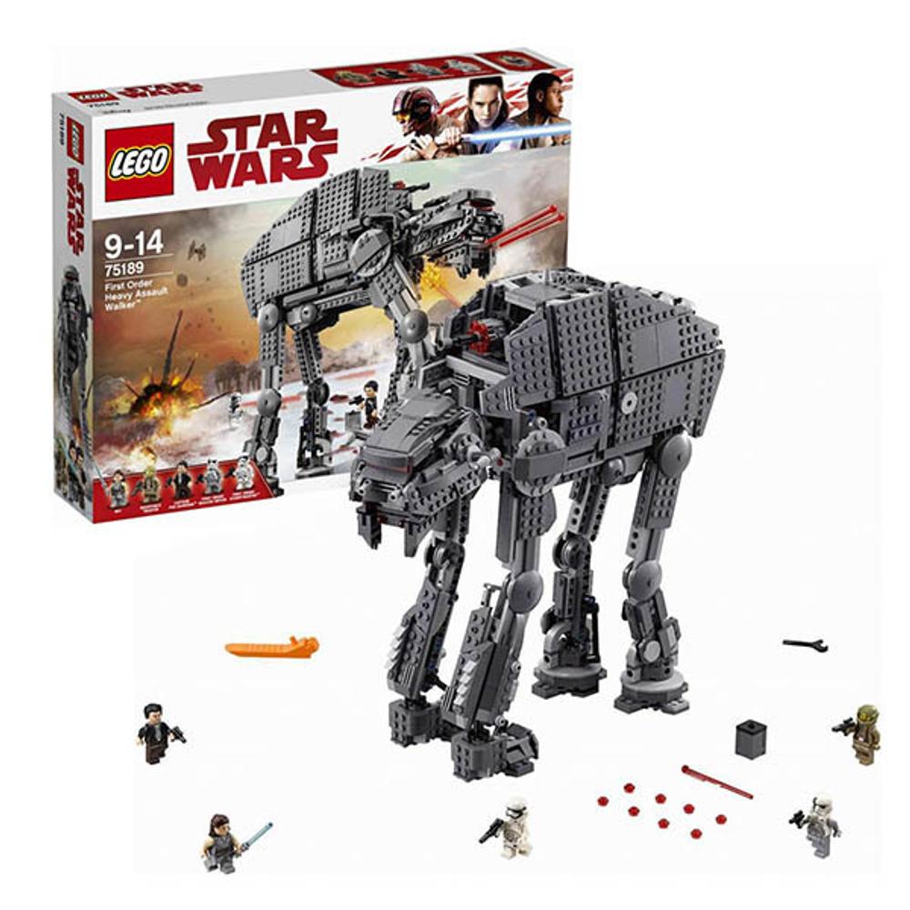 LEGO Star Wars: Штурмовой шагоход Первого Ордена 75189 — Episode VIII First Order Heavy Assault Walker — Лего Стар варз Звёздные войны Эпизод 8 VIII