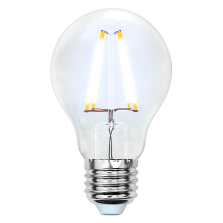 LED-A60-8W-NW-E27-CL GLA01TR Лампа светодиодная. Форма A. прозрачная. Серия Air. Белый свет 4000K. Картон. ТМ Uniel