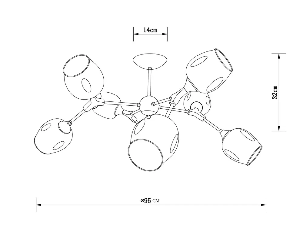 Люстра на штанге Arte Lamp SEPPIA