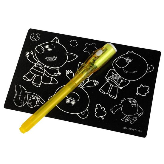 Доска для рисования Ми-ми-мишки с фонариком. формат а5 ИГРАЕМ ВМЕСТЕ