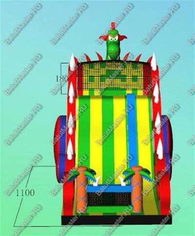 Батут-горка "Дракон 2", 11*6*9 м