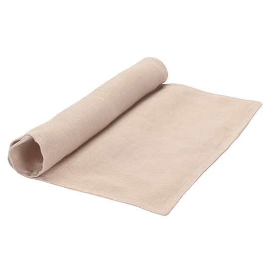 Салфетка под приборы из стираного льна бежевого цвета из коллекции essential, 35х45 см