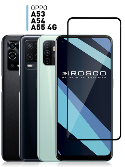 Защитное стекло ROSCO для OPPO A53;OPPO A54;OPPO A55 оптом (арт. OPPO-A53-FSP-GLASS-BLACK)