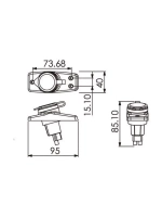 Огонь топовый на стойке 24" съемный, светодиодный C25015SC1