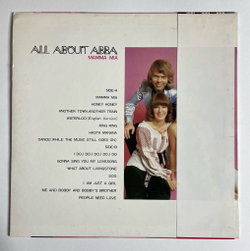 Винтажная виниловая пластинка LP All About ABBA Mamma Mia (Japan 1976) (Obi)