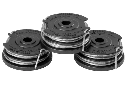 Катушка для триммера Greenworks 3шт., леска 1,65 мм, односторонний выход лески, арт. 2963307