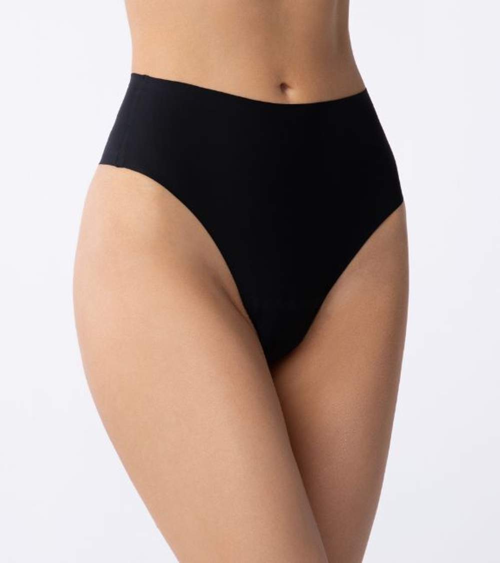 Трусики-стринги с высокой линией талии Stringi Maxi (Размер: M) (Цвет: черный)