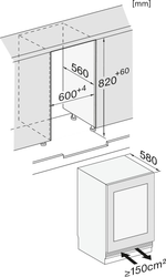 Встраиваемый винный шкаф Miele KWTUS 7074 F