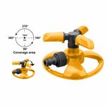 Пластиковый 3-х сопловый спринклерный ротационный ороситель INGCO HPS23602