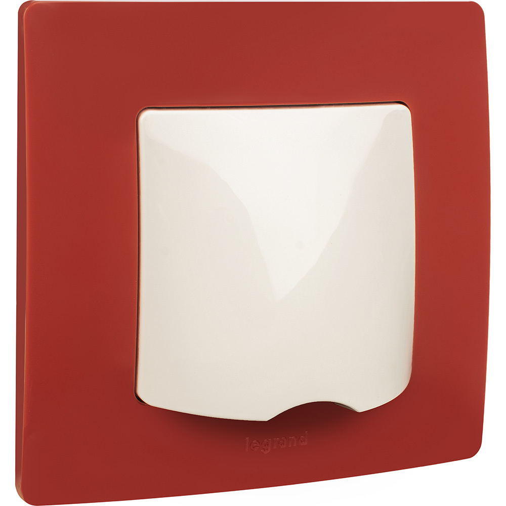 Рамка 1 пост красный ETIKA Legrand