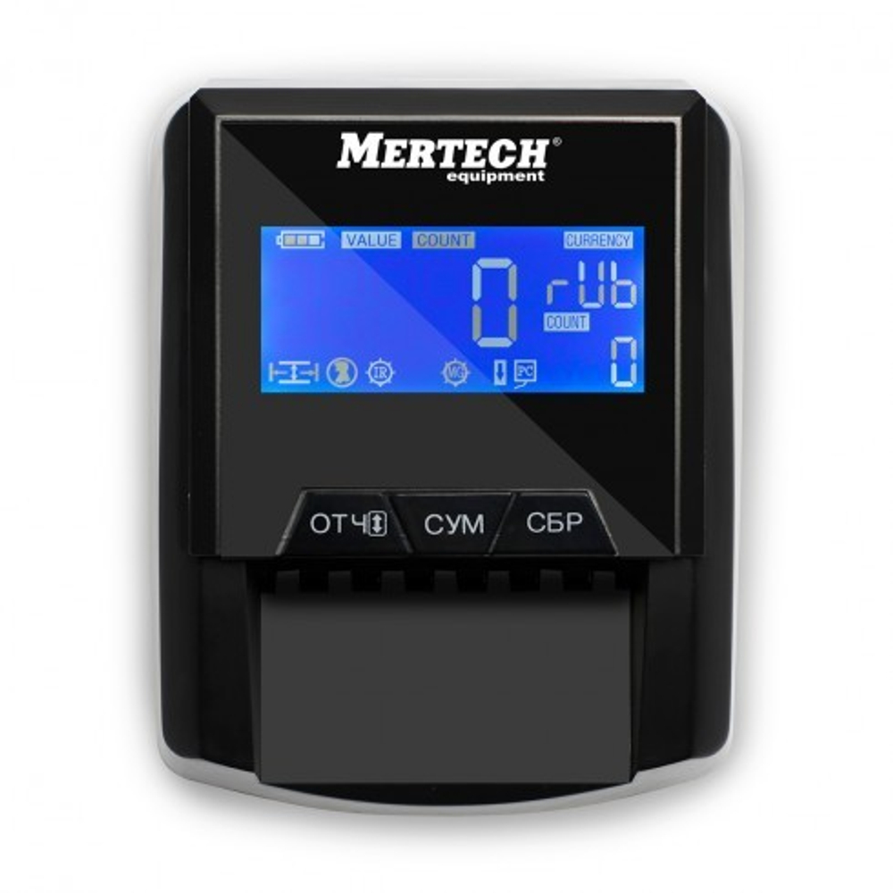 Детектор банкнот MERTECH D-20A FLASH PRO LСD с АКБ