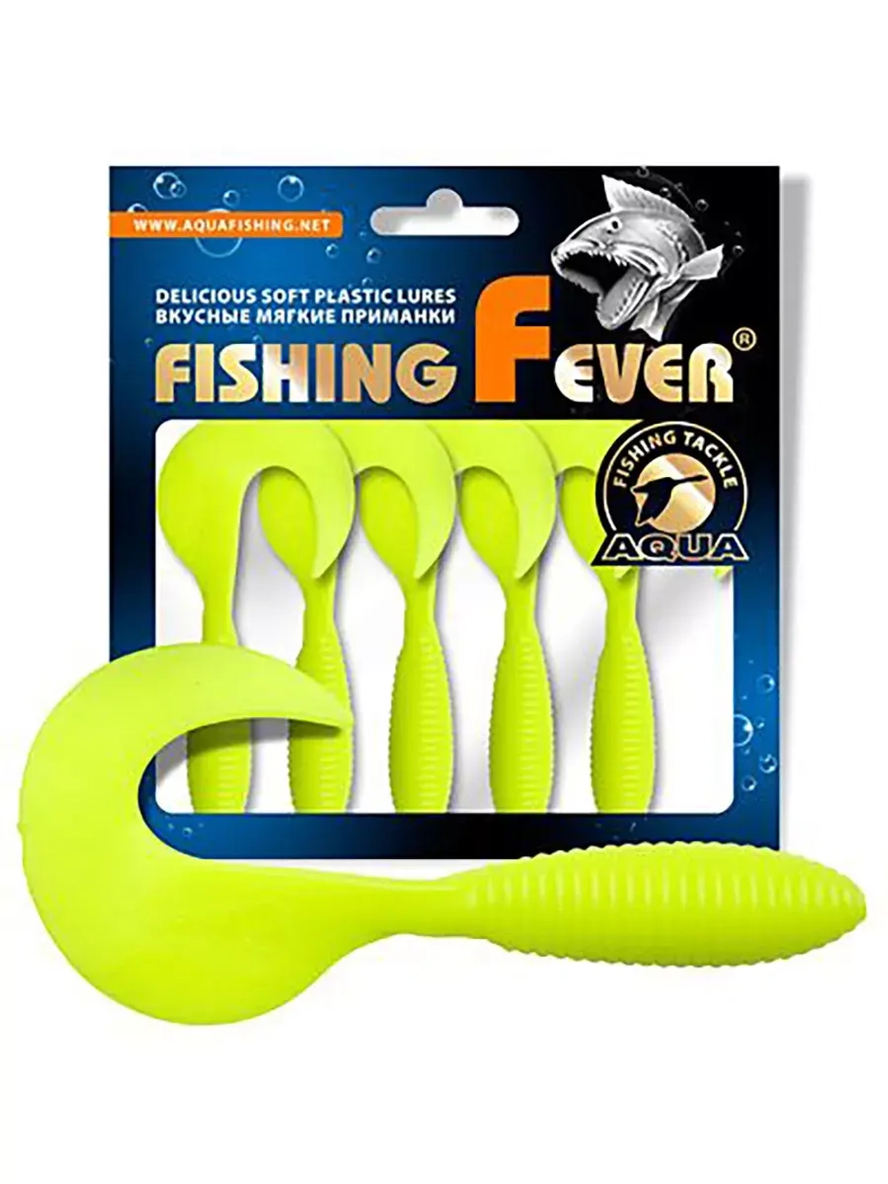 Мягкая приманка твистер FishingFever ARGO 6,0cm,2,0g,уп 6 шт