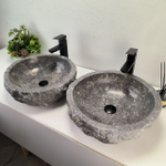 Раковина из мрамора ПАРА! Erozy Grey EM-62750 46*46*15 0107
