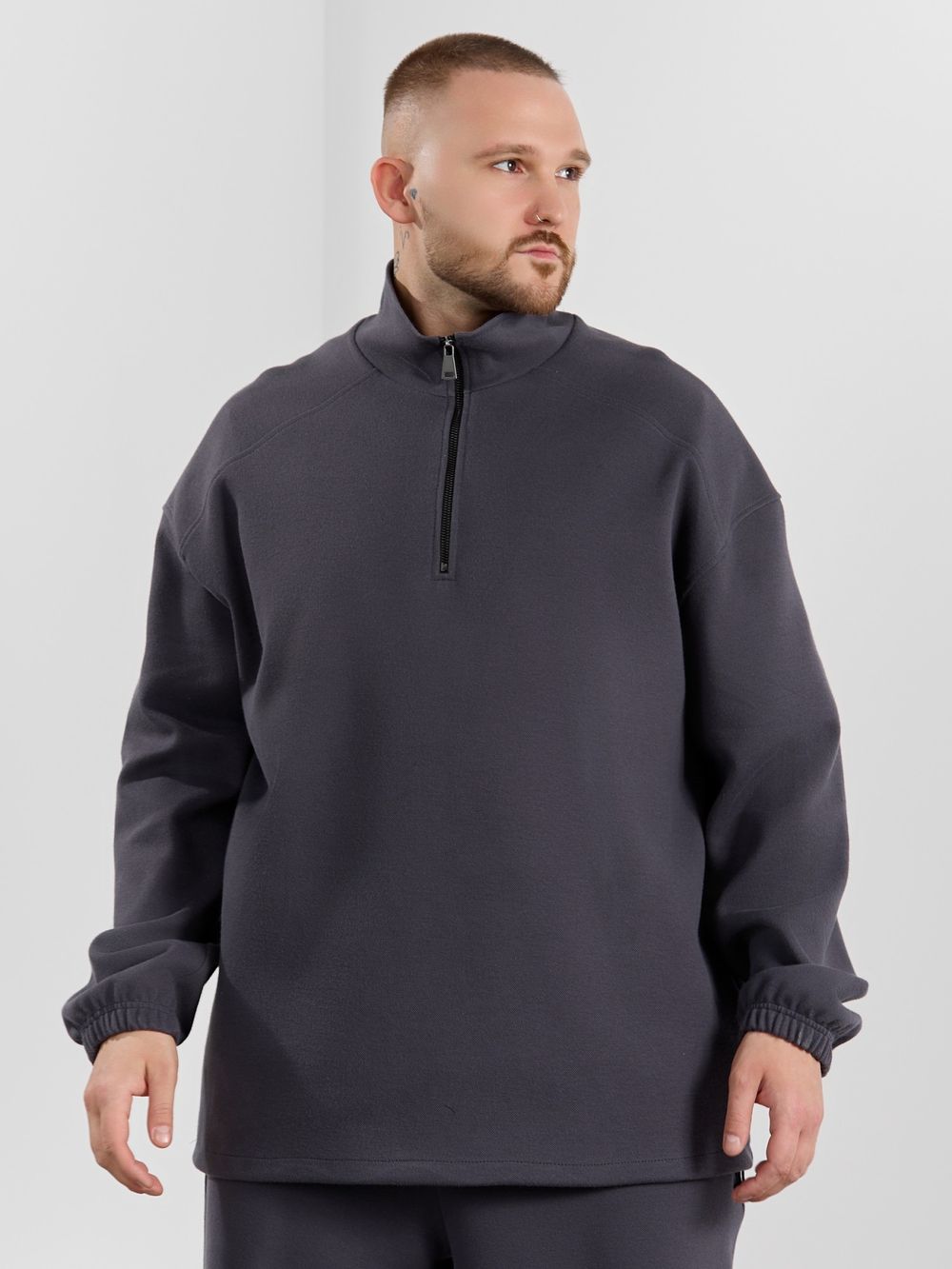Толстовка мужская Интер-1 Виотекс ГРАФИТОВЫЙ