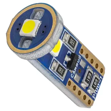Лампочка светодиодная T10-3030-3SMD 12v белая KING T10-3030-3SMD W