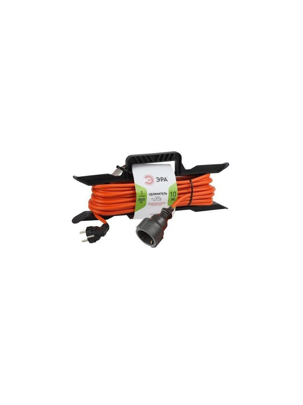 Удлинитель-шнур на рамке 1х10м с заземл. 16А IP20 UFx-1e-3х1.5-10m ПВС 3х1.5 Эра Б0046828