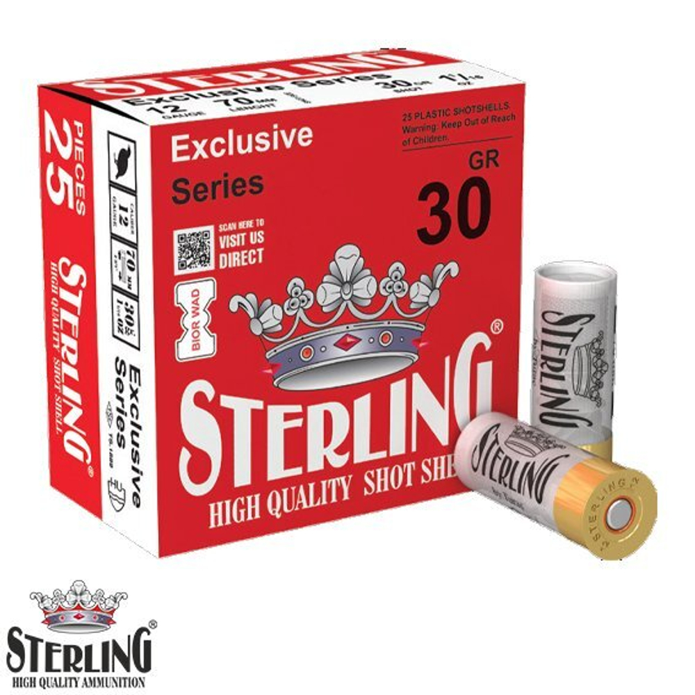 Патрон 12/70 STERLING Bior дробь №7 34 гр., коробка 25 шт.