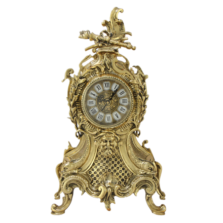 Bello De Bronze Часы "Карранка" каминные бронзовые "золото"