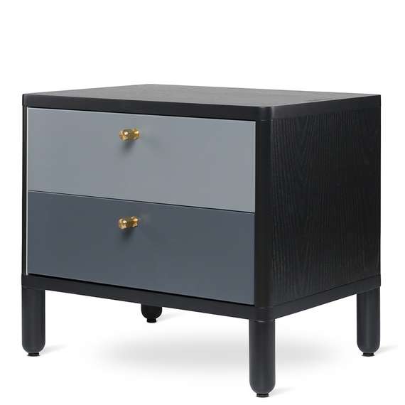 Тумба прикроватная saga, hordur, 55х40х50 см, черная