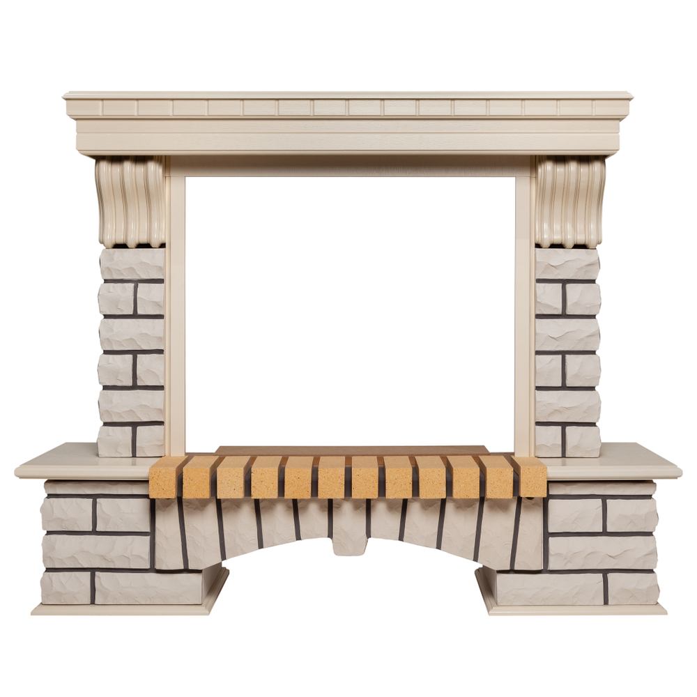 Портал Real Flame Country 25,5/26 WT Белый дуб