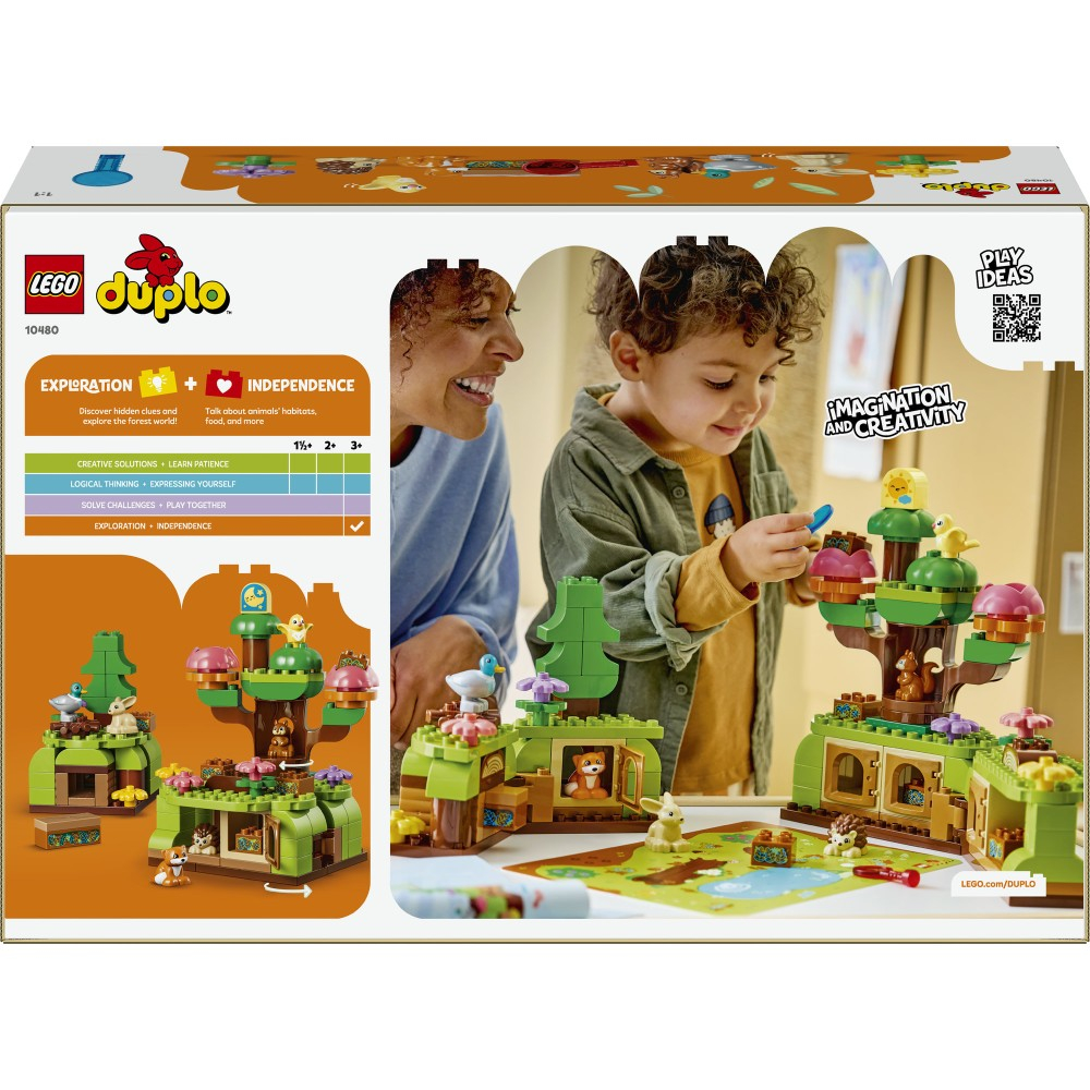 Конструктор LEGO DUPLO Town 10480 Лес первооткрывателей с дикими животными — фото 12