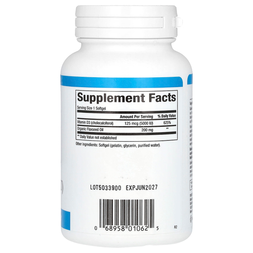 Natural Factors, Vitamin D3, 5,000 IU, 360 Softgels