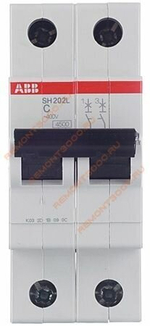 Автоматический модульный выключатель ABB 2п C SH200 4.5кА 25А 2CDS242001R0254