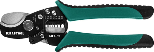KRAFTOOL RC-11, 2 в 1, кабельные ножницы (22696-2)