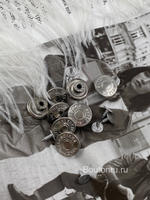 Пуговицы установочные серебряные БЛНСГ