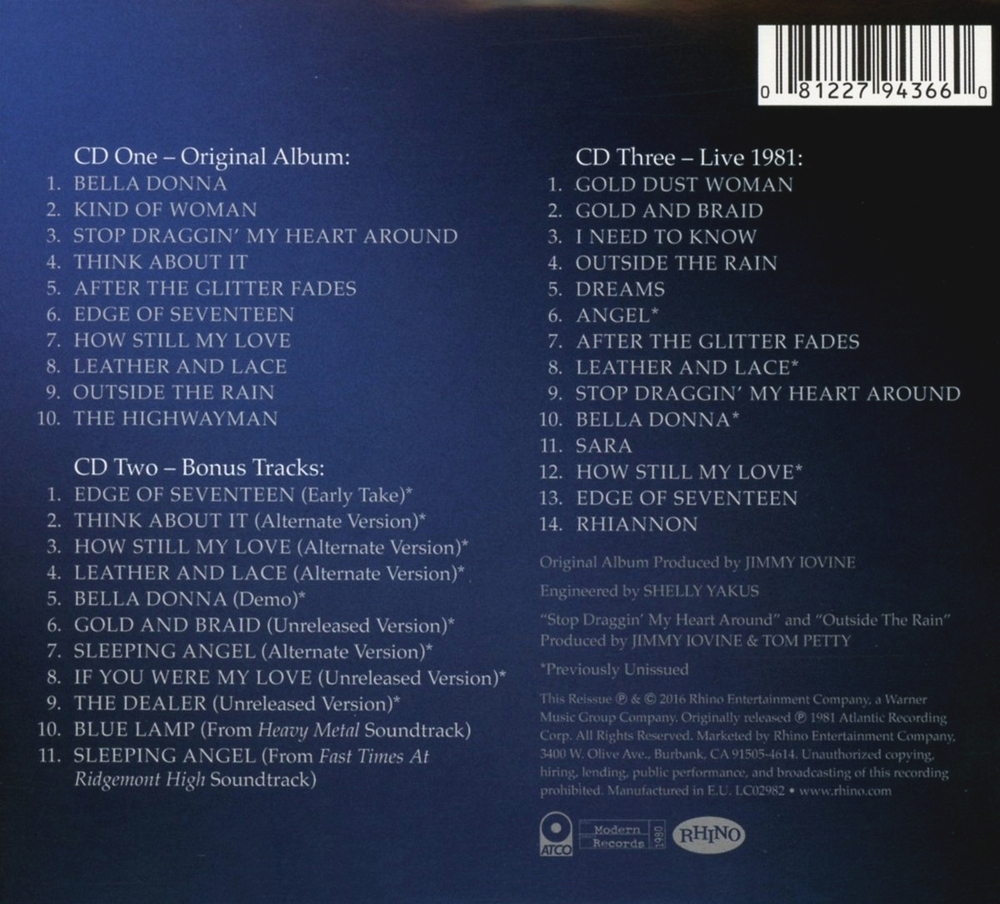 Stevie Nicks / Bella Donna (Deluxe Edition)(3CD)