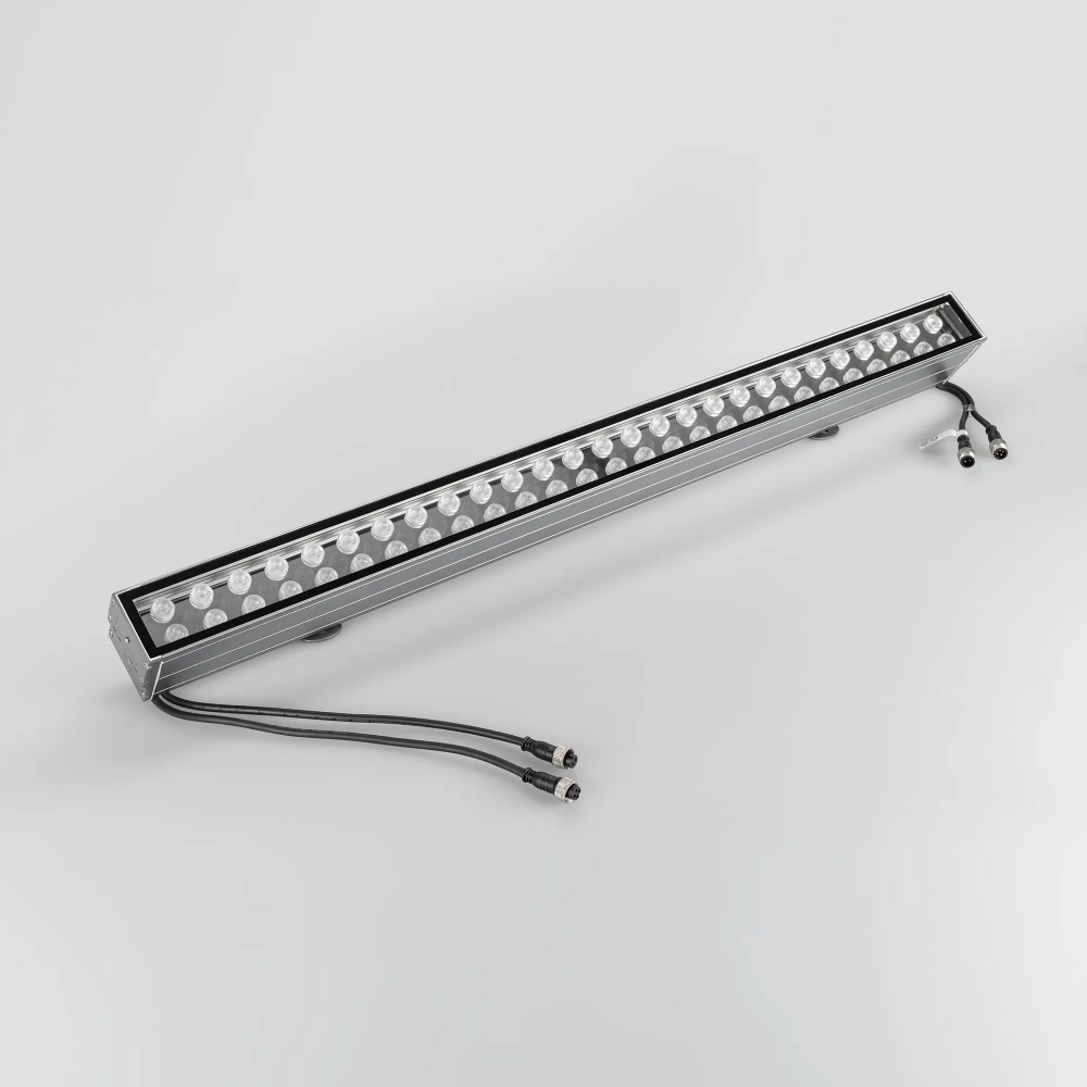 Светодиодный прожектор AR-LINE-1000XL-54W-24V RGB (Grey, 30 deg, DMX512) (Arlight, Закрытый) 023638