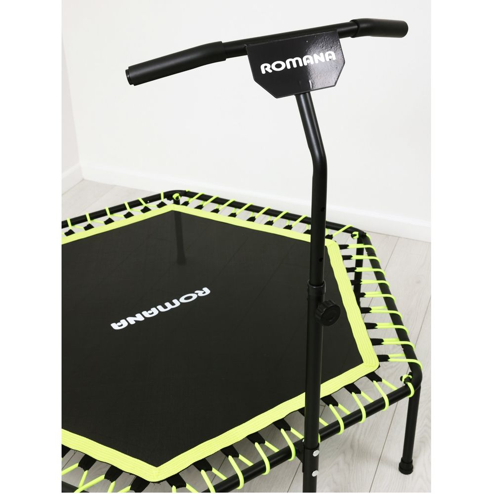 Батут для фитнеса с ручкой, без счетчика Romana 12.11.00 (зеленый)